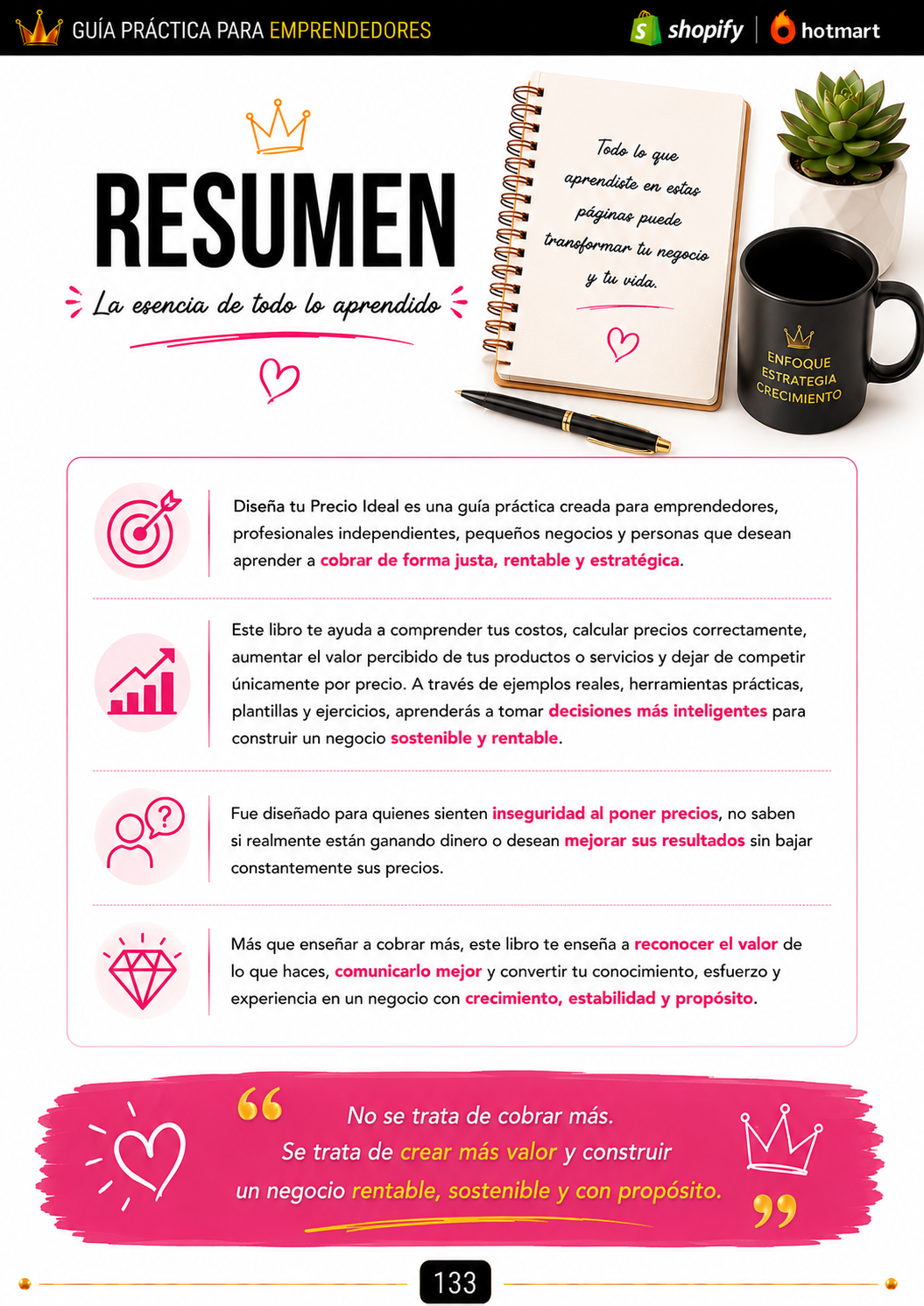 Diseña tu precio ideal
