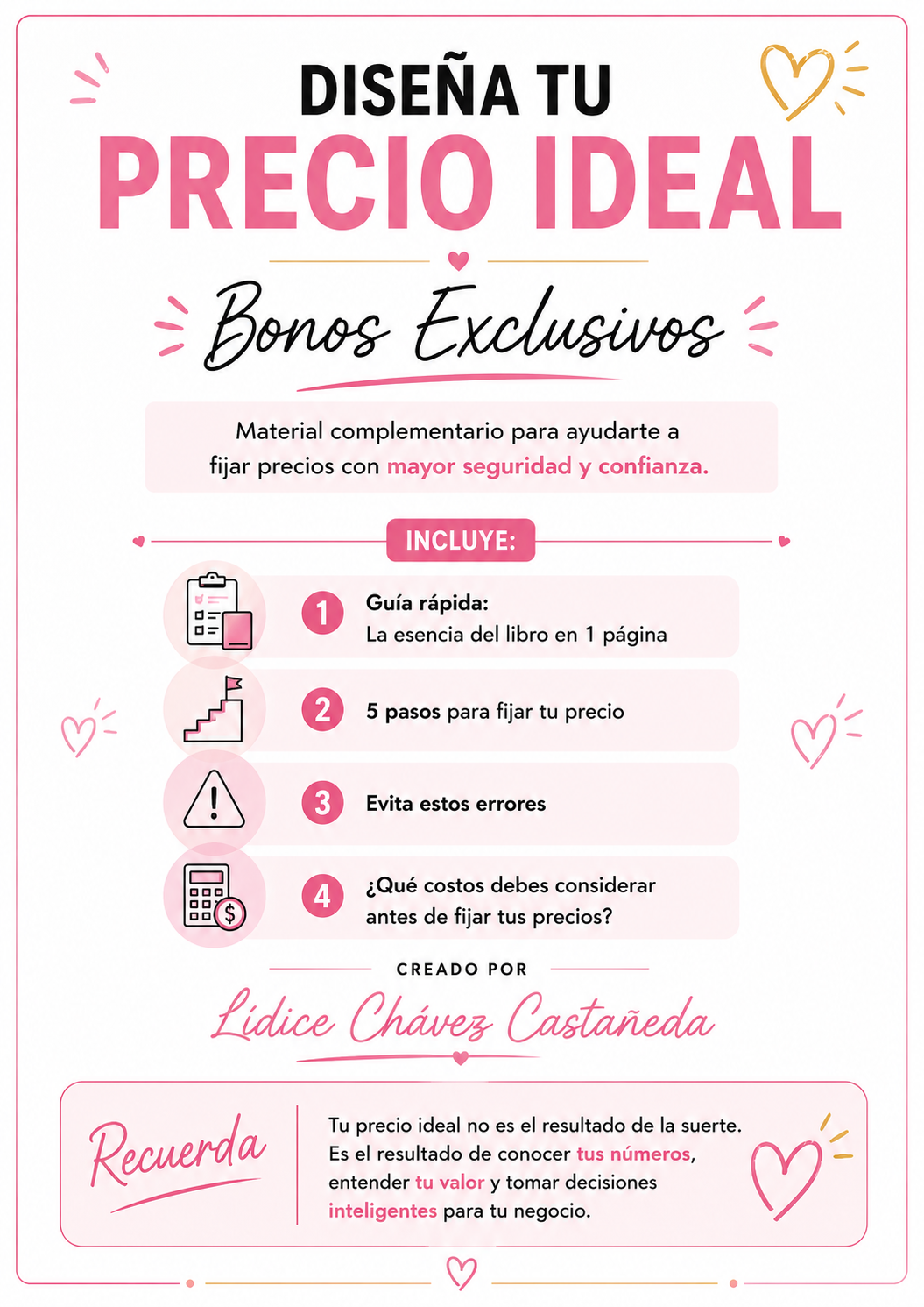 Diseña tu precio ideal