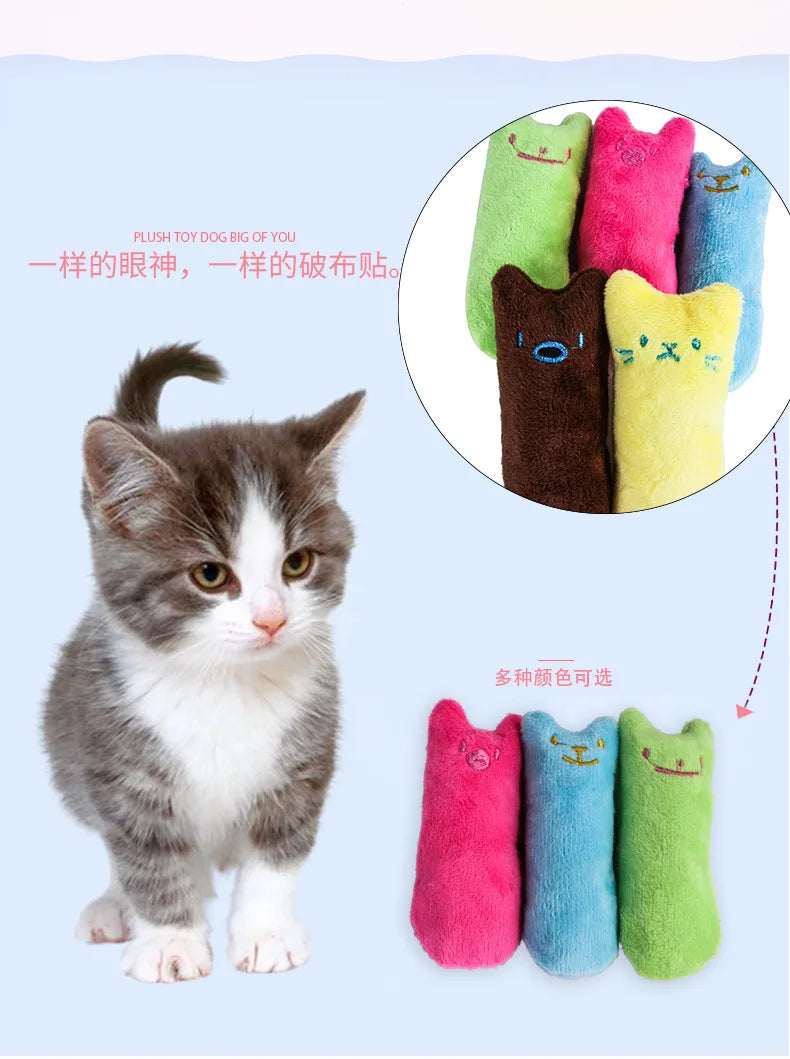 Juguete de Hierba Gatera para Gatos con Sonido y Mordedera