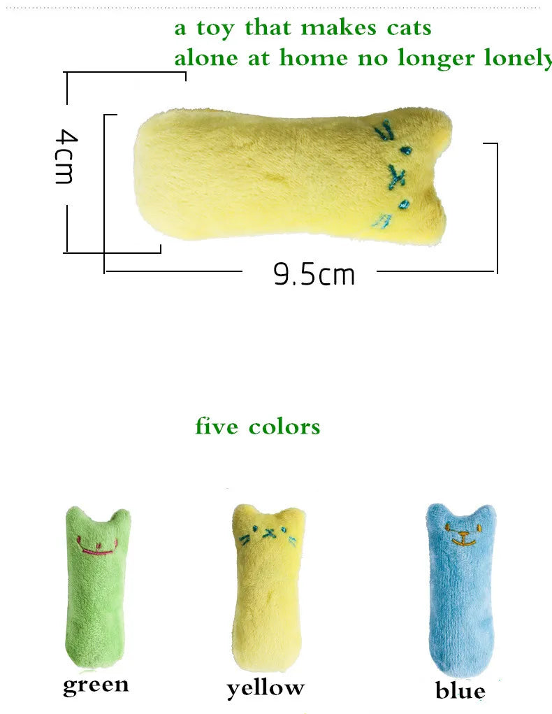 Juguete de Hierba Gatera para Gatos con Sonido y Mordedera