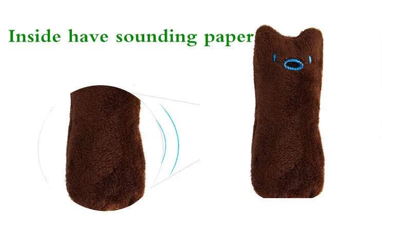 Juguete de Hierba Gatera para Gatos con Sonido y Mordedera