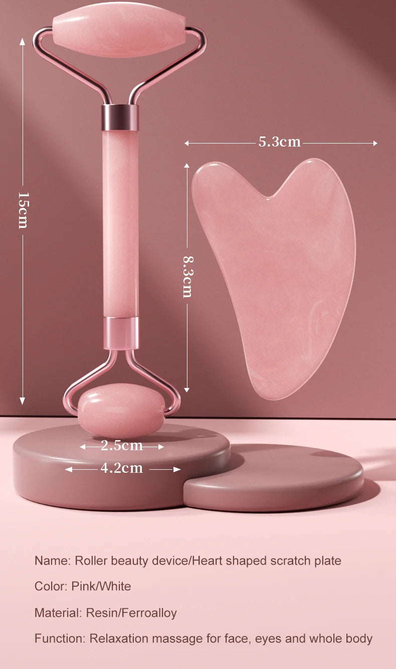 ✨ Rodillo Facial de Resina y Tablero de Masaje para Cuidado de la Piel