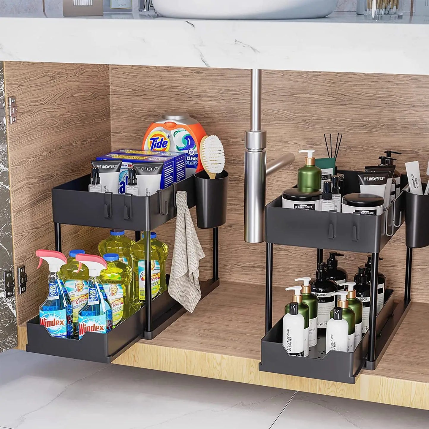 Organizador Multifuncional de Cocina y Baño de 2 Niveles
