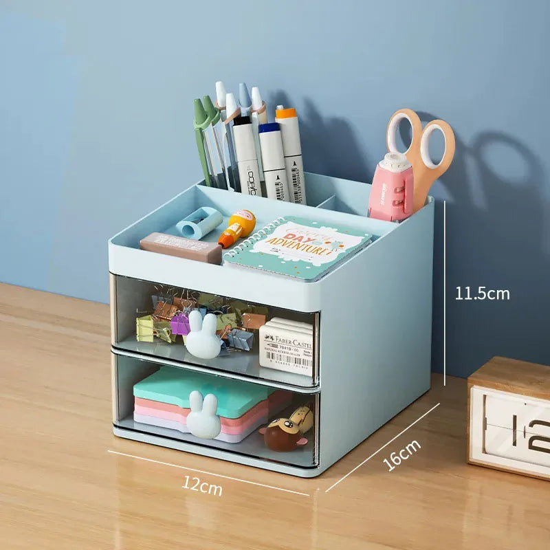 Organizador de Escritorio Multifuncional con Cajón