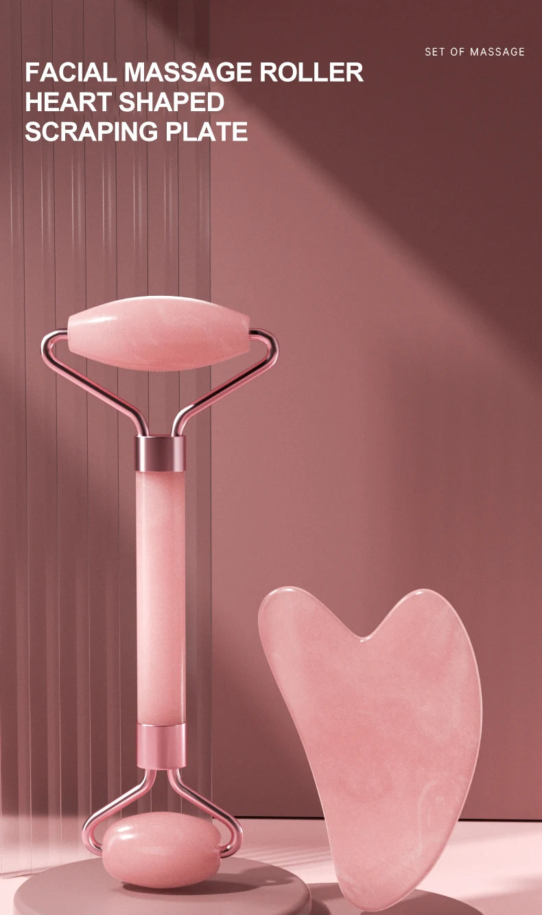 ✨ Rodillo Facial de Resina y Tablero de Masaje para Cuidado de la Piel