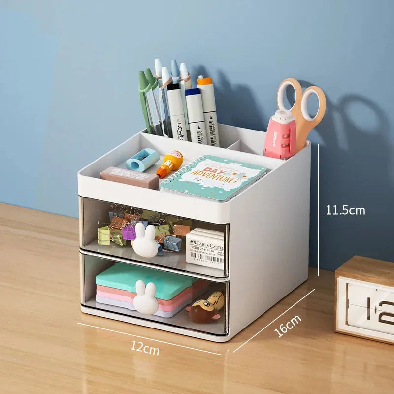 Organizador de Escritorio Multifuncional con Cajón