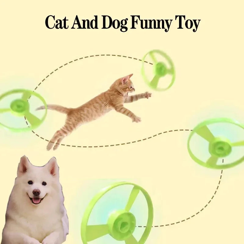 Mini Pistola Lanza Discos para Gatos – Juguete Interactivo de Entrenamiento y Diversión