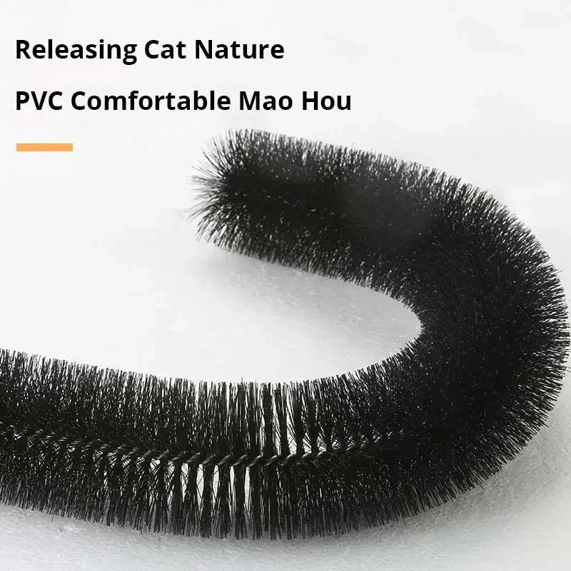 Arco Masajeador y Cepillo Interactivo para Gatos con Rascador