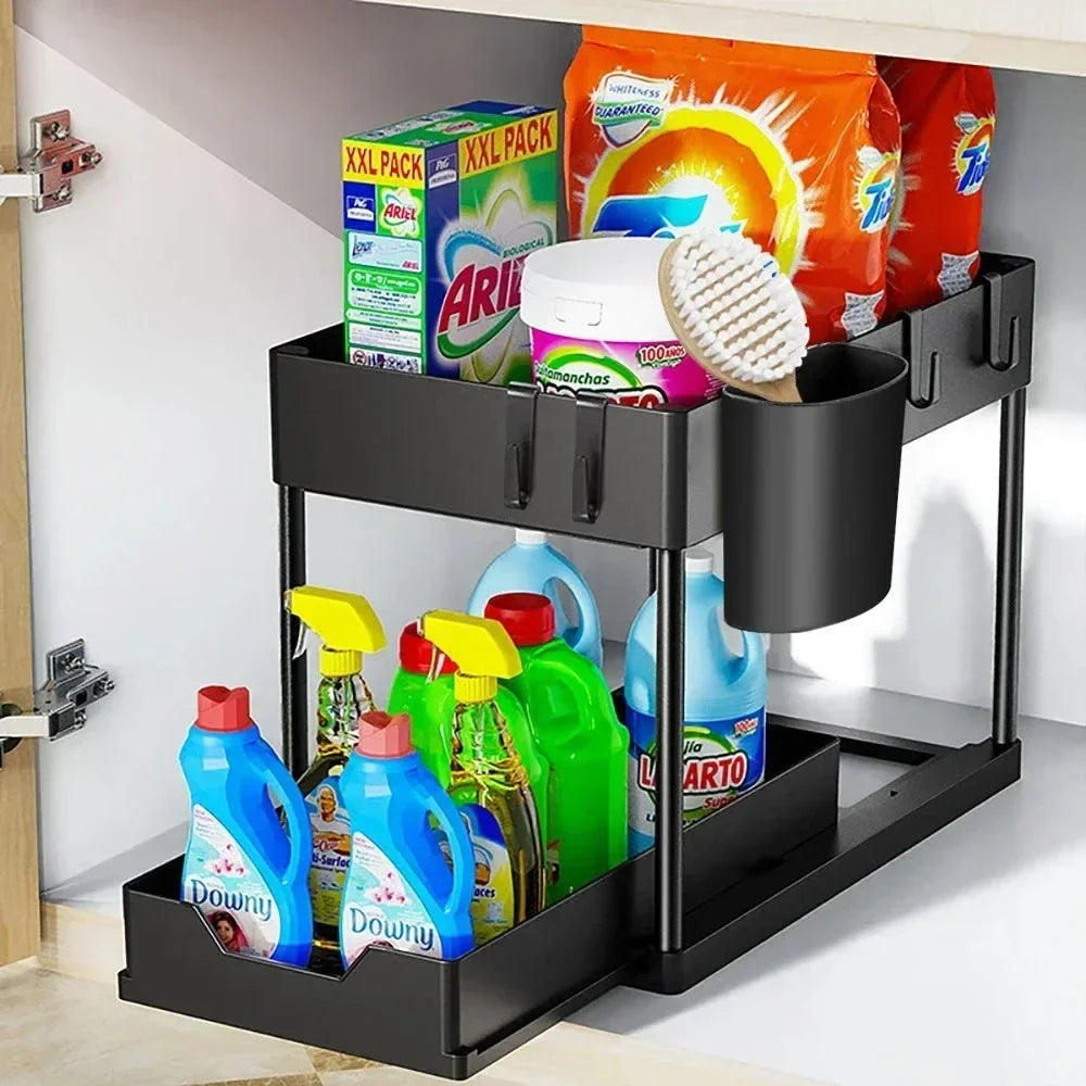 Organizador Multifuncional de Cocina y Baño de 2 Niveles