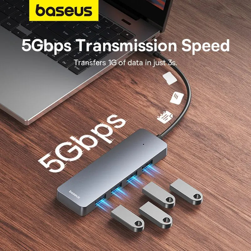 Hub USB 3.0 Baseus de 4 Puertos