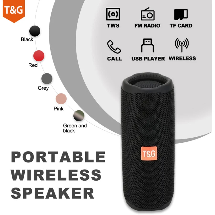 ALTAVOZ BLUETOOTH PORTÁTIL INALÁMBRICO CON RADIO FM