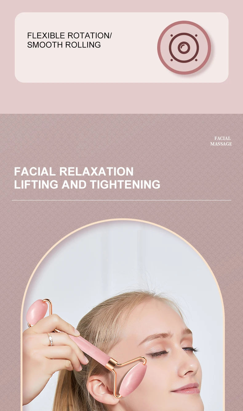✨ Rodillo Facial de Resina y Tablero de Masaje para Cuidado de la Piel