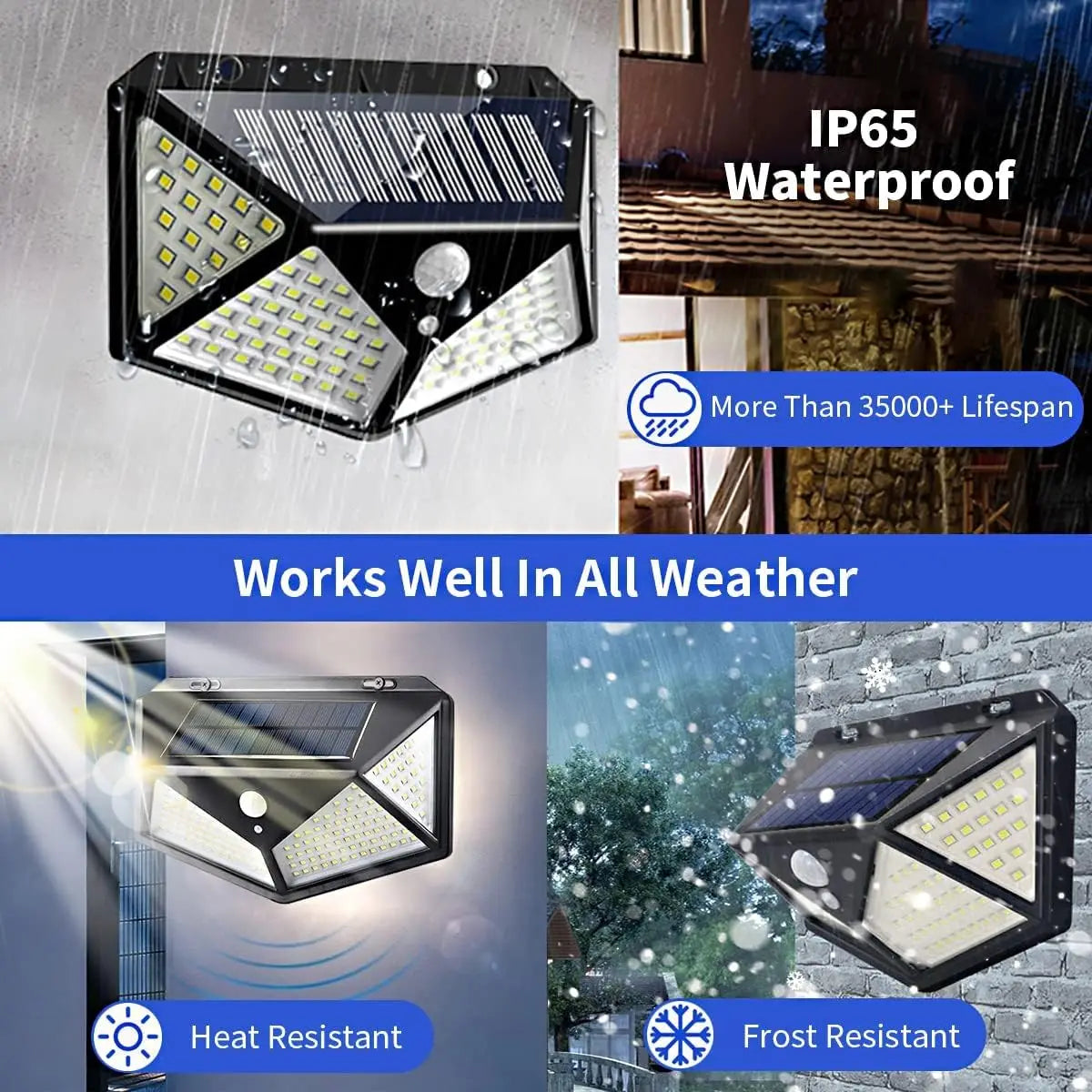 Lámpara solar con sensor de movimiento