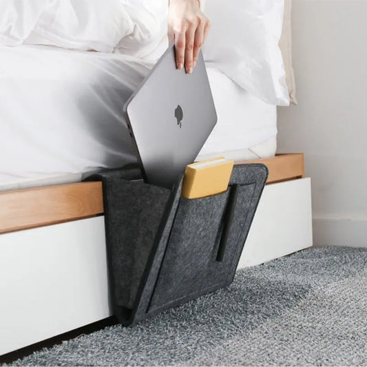 Organizador Colgante de Fieltro para Cama y Sofá
