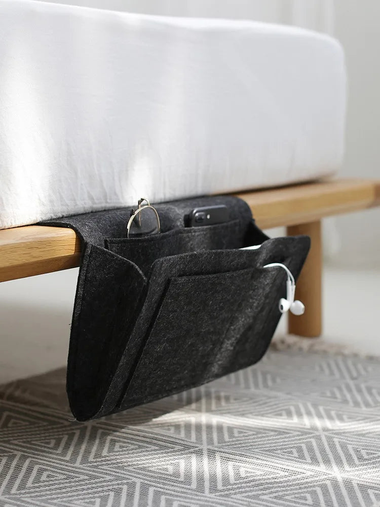 Organizador Colgante de Fieltro para Cama y Sofá