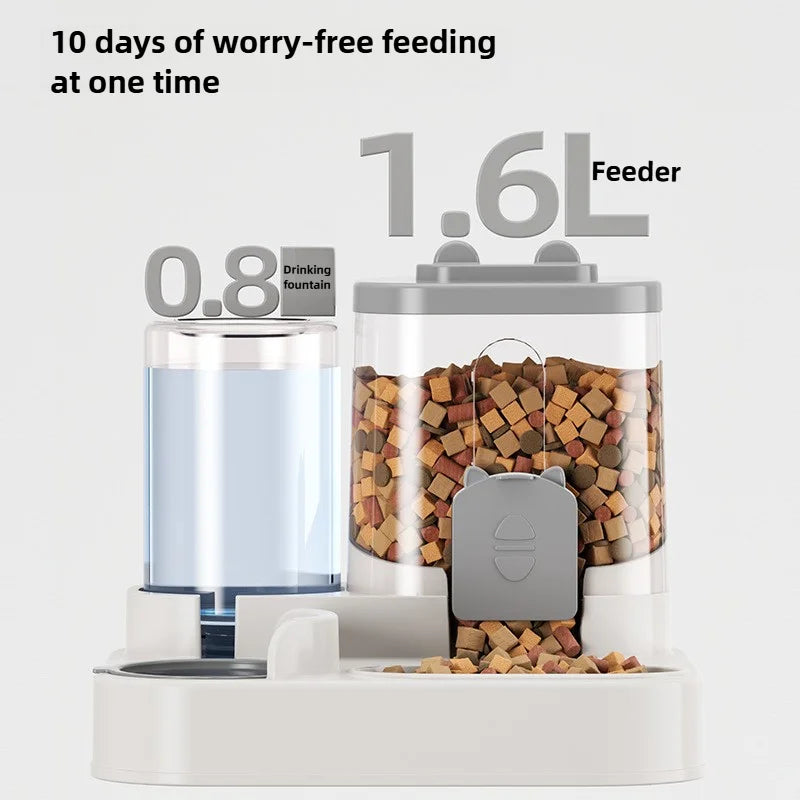 Comedero Automático para Gatos con Dispensador de Agua