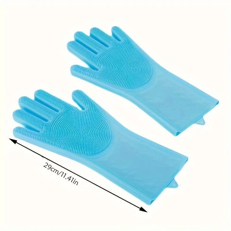 GUANTES MÁGICOS DE SILICONA PARA LIMPIEZA Y CUIDADO DE MASCOTAS