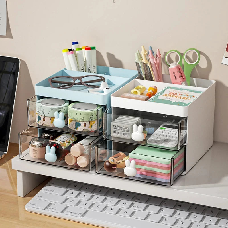 Organizador de Escritorio Multifuncional con Cajón