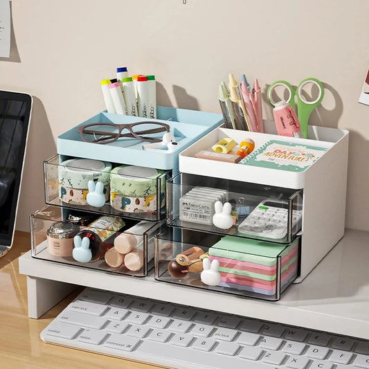 Organizador de Escritorio Multifuncional con Cajón