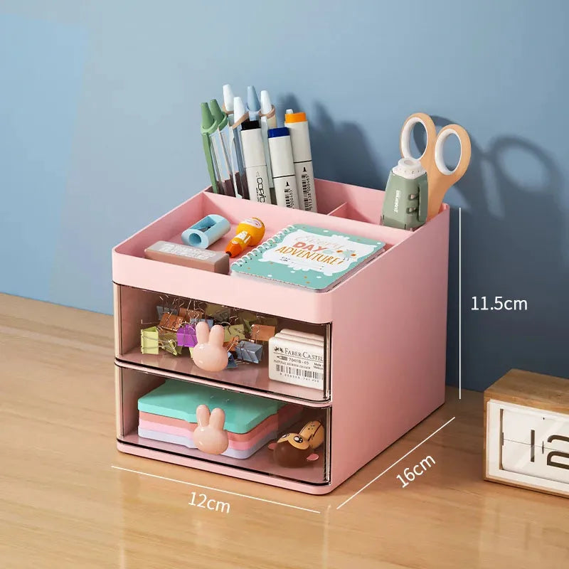 Organizador de Escritorio Multifuncional con Cajón