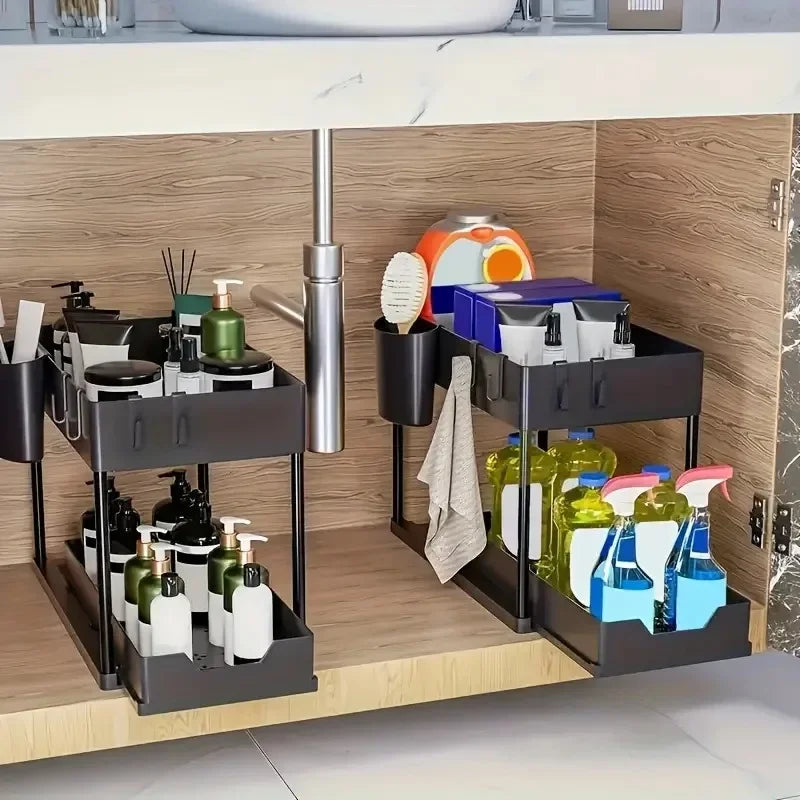 Organizador Multifuncional de Cocina y Baño de 2 Niveles