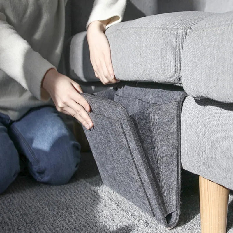 Organizador Colgante de Fieltro para Cama y Sofá