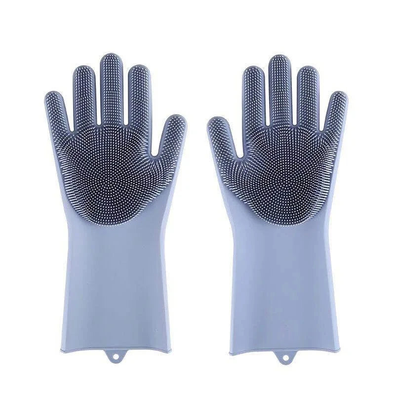 GUANTES MÁGICOS DE SILICONA PARA LIMPIEZA Y CUIDADO DE MASCOTAS