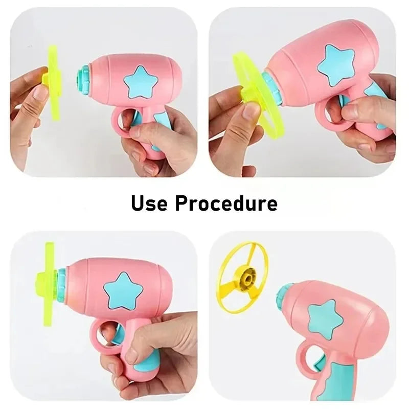 Mini Pistola Lanza Discos para Gatos – Juguete Interactivo de Entrenamiento y Diversión