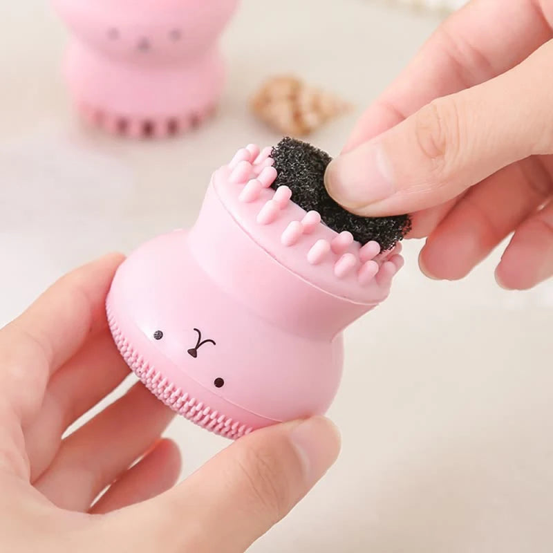 ✨ Cepillo Facial de Silicona para Limpieza Profunda y Exfoliación Suave