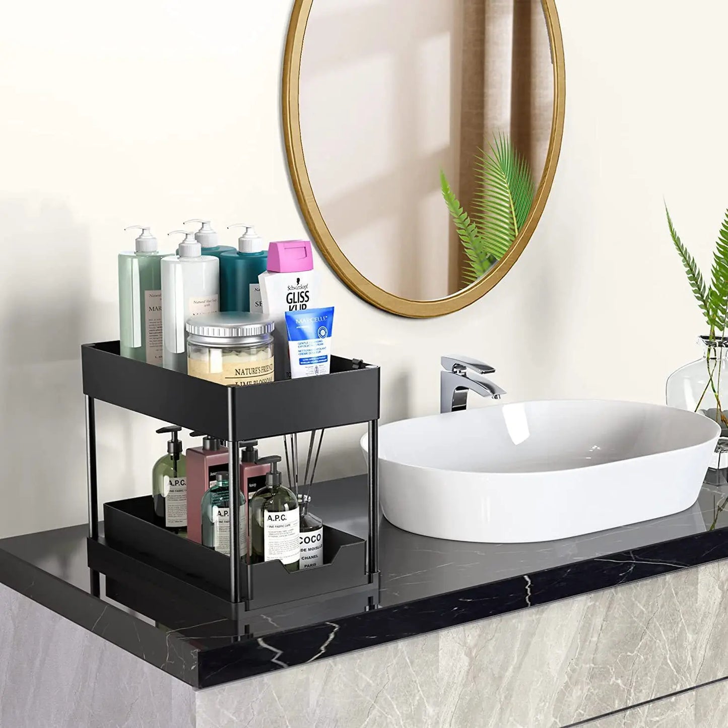 Organizador Multifuncional de Cocina y Baño de 2 Niveles