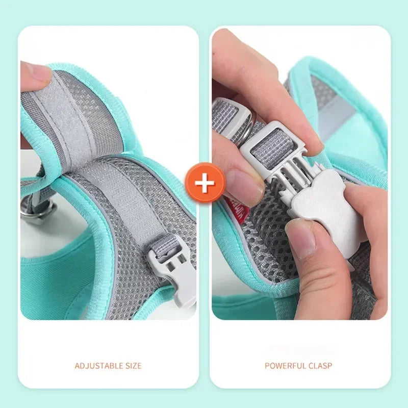 Chaleco de Seguridad para Mascotas con Correa Ajustable