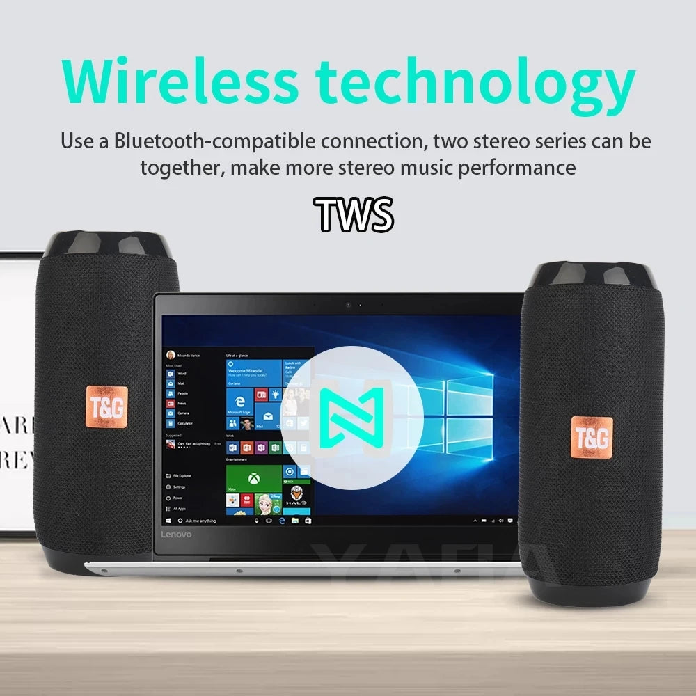 ALTAVOZ BLUETOOTH PORTÁTIL INALÁMBRICO CON RADIO FM