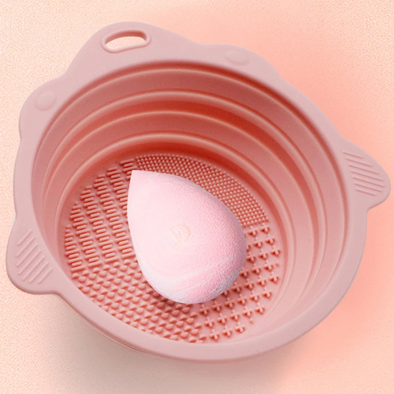 Limpiador de brochas de maquillaje