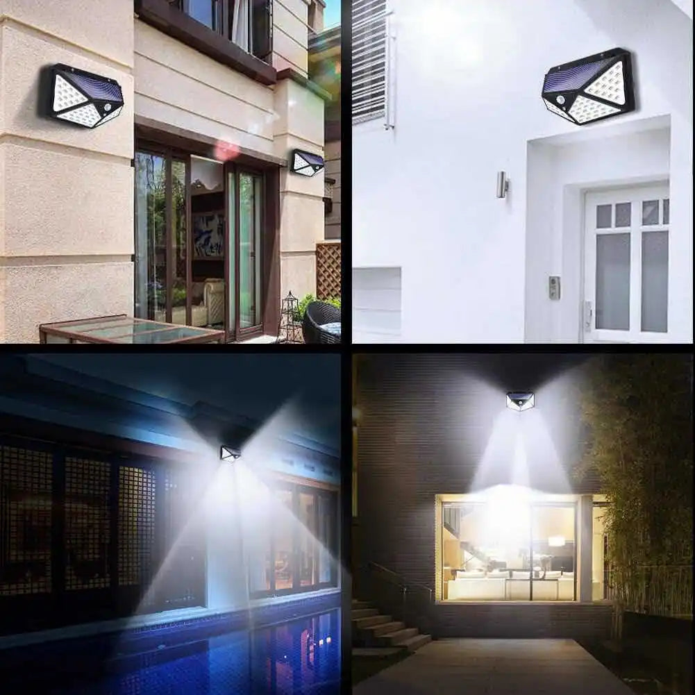 Lámpara solar con sensor de movimiento