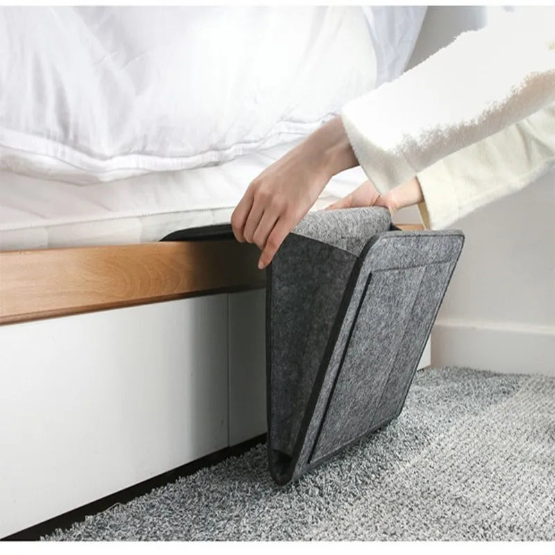 Organizador Colgante de Fieltro para Cama y Sofá