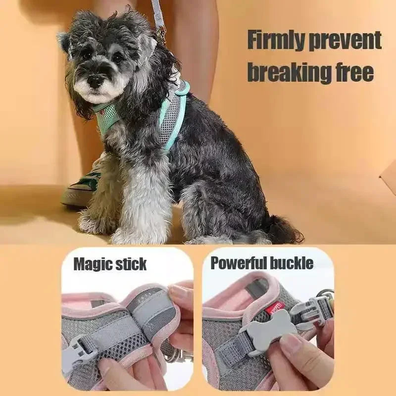 Chaleco de Seguridad para Mascotas con Correa Ajustable
