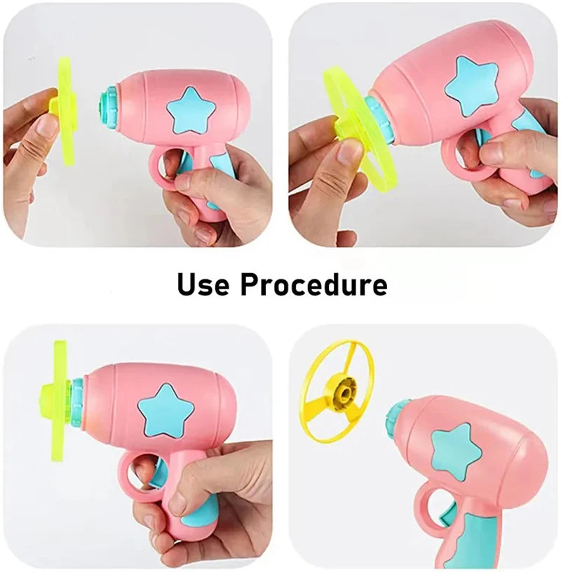 Mini Pistola Lanza Discos para Gatos – Juguete Interactivo de Entrenamiento y Diversión
